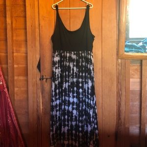 Torrid black and tie dye dress